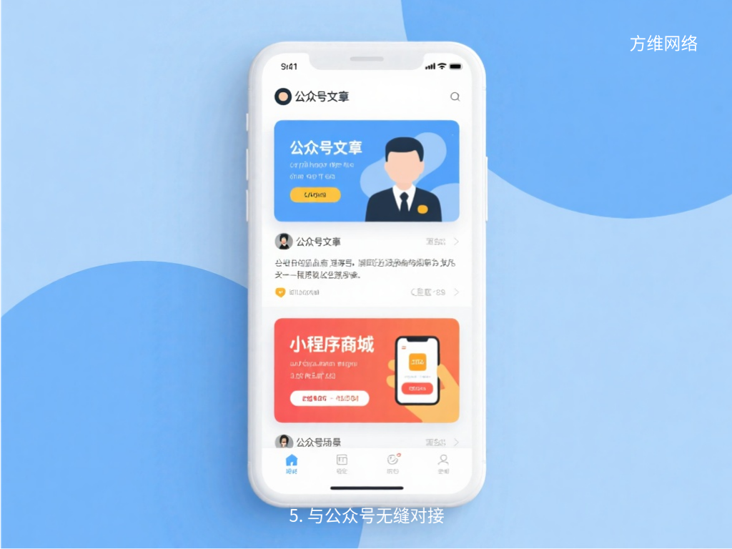 5. 與公眾號無縫對接