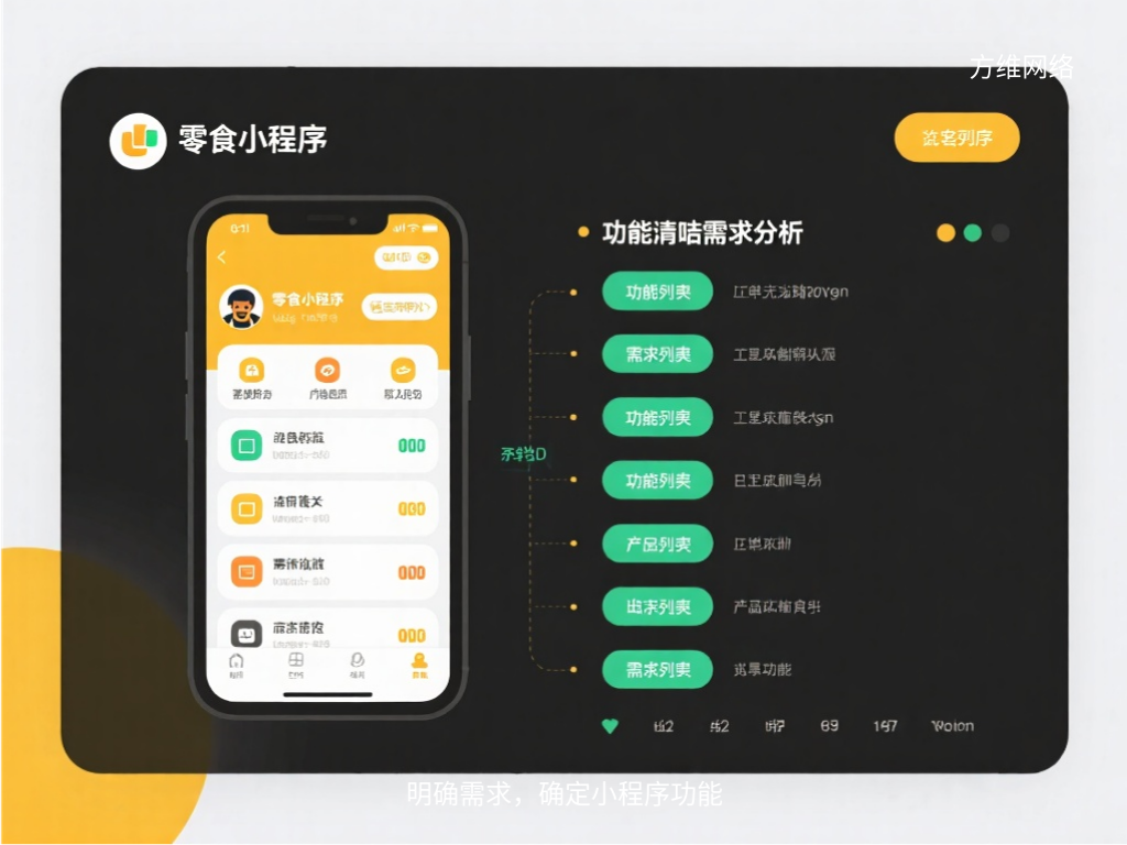 明確需求，確定小程序功能